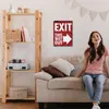 Exit this way out Metallschild XXL in 28x38 cm mit Pfeil Produktbild-Vorschau 7