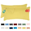 Jersey Kissenbezug 2er Set 40x60 cm 100% Baumwolle Gelb Produktbild-Vorschau 1
