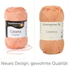 A collage of two images showing balls of yarn. Produktbild-Vorschau