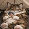 Schlafsack für Erwachsene, Plüschkatze, Produktbild-Vorschau 3