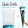 itenga Schultüte Zuckertüte eckig 85cm Fußball Produktbild-Vorschau 3