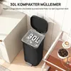 HOMCOM 30L Küchenmülleimer mit Deckel, Soft-Close- und Produktbild-Vorschau 4