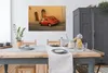 MuchoWow® Poster Roter Oldtimer zum Bauen 120x90 cm - Produktbild-Vorschau 3