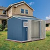 HOMAVO Gerätehaus Metall mit Pultdach, Gartenhaus Metall Produktbild-Vorschau 5