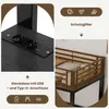 Hochbett 90 x 200 cm , Schwarz , MDF und Metall , Produktbild-Vorschau 10