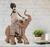 Mauro Ferretti Masai mit Elefant 22,5x12x32,5 cm Produktbild-Vorschau 5
