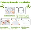 UISEBRT LED Deckenleuchte Rund Panel Ø280*H30mm Deckenlampe Produktbild-Vorschau 6