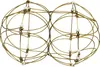 4D Mandala dekoratives Drahtgeflecht gold weiß Produktbild-Vorschau 2