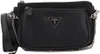 A black Guess handbag with a chain strap and a smaller pouch attached. Produktbild-Vorschau