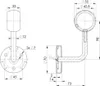 Handlaufhalter Wand Edelstahl V2A geschl Produktbild-Vorschau 2