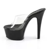 ASPIRE-601 Damen Slipper von Pleaser, Transparent Schwarz , Produktbild-Vorschau 3