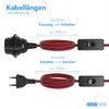 EAZY CASE 1x E27 Lampenfassung mit Kabel 3,5m, aus Produktbild-Vorschau 5