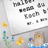 Mr. & Mrs. Panda Handtuch Koch Herz - Weiß - Geschenk, Produktbild-Vorschau 3