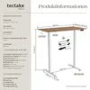tectake® Elektrisch höhenverstellbarer Schreibtisch, Produktbild-Vorschau 5