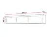 Nástavba na skříň ELVIRA - 250 cm, dub sonoma Náhled obrázku produktu 2