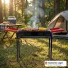 Holzkohlegrill Standgrill 120x31x65 cm Schwenkgrill BBQ Produktbild-Vorschau 3