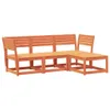 Design 4-tlg. Garten-Lounge-Set Wachsbraun Massivholz Produktbild-Vorschau 2