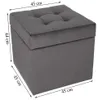 mg designová čalouněná stolička, 45x45 cm, barva šedá - Náhled obrázku produktu 2