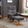 HOMCOM Relaxsessel Massagesessel mit Fußhocker Produktbild-Vorschau 2