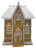 Clayre & Eef Lebkuchenhuis met LED-verlichting, 12x9x15 cm, Productafbeelding-voorbeeld 1