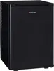 A small black refrigerator is shown against a white background. Produktbild-Vorschau