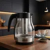 Heinner Wasserkocher, 1,7L, 2200W, Glas, Teesieb, Produktbild-Vorschau 3