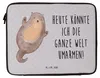 Mr. & Mrs. Panda Laptop Hülle Otter Umarmen 33 x 42 cm - Produktbild-Vorschau 4