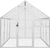 vidaXL Woliera srebrna 1.79x3x1.85 m Aluminium Podgląd zdjęcia produktu 3