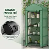 Outsunny Serre de jardin avec étagères 4 niveaux, serre de Voir les images du produit 4
