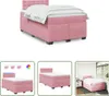 The Living Store Boxspringbett mit Matratze Rosa 120x200 cm Produktbild-Vorschau 1