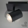 LED Badleuchte Spotleuchte 2xGU10 IP44 5 W schwarz Produktbild-Vorschau 4