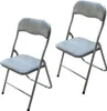 Klappstuhl 2er Set Dima Fabric Grau Produktbild-Vorschau 1