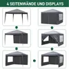 LEADZM, skladacia záhradná altánka 3x3 m, s 4 bočnými Náhľad obrázku produktu 4