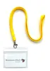 1x Ausweis-Set Ausweisset Umhängeband GELB Lanyard Produktbild-Vorschau 2