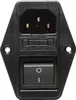 MWEF-06-S1-C14-FM6 : Filtre EMI, 6A/250VAC, interrupteur, Voir les images du produit 2