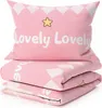 Bavlněné povlečení do postýlky AUTA LOVELY růžové Náhled obrázku produktu 3