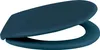 A dark blue toilet seat and lid are shown against a white background. Produktbild-Vorschau