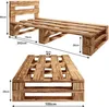 Lermowood Palettenbett M2 100 x 200 cm mit Kopfteil Produktbild-Vorschau 3