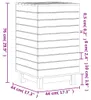 vidaXL Komoda na prádlo 44x44x76 cm Borovicový masiv Náhled obrázku produktu 8