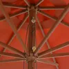 vidaXL Parasol avec mât en bois 350 cm Terracota Voir les images du produit 2
