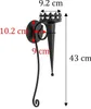 2er Set Schwarz Metall Kerzenhalter für Stumpenkerzen 43 cm Produktbild-Vorschau 4