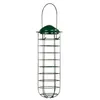 A green bird feeder hanging from a wire handle. Produktbild-Vorschau