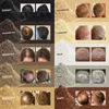 A collage of images showing different shades of hair fibers and before-and-after photos of hair thickening. Anteprima dell’immagine prodotto