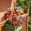 Blumenstecker Windmühle / Windrad Plastik 17x48cm bunt 2er Produktbild-Vorschau 2