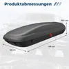 COSTWAY 400L box da tetto per auto, box da tetto con Anteprima dell’immagine prodotto 3