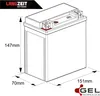 Langzeit Gel Motorradbatterie YT14B-4 14Ah 12V Produktbild-Vorschau 5
