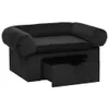 vidaXL Hundesofa mit Schublade Schwarz 75x50x38 cm Plüsch Produktbild-Vorschau 4