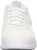A close-up, front-facing view of a white Skechers work shoe. Produktbild-Vorschau