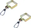 Aqbau® 2 x Schaukelschelle 90 x 90 mm Schaukelhaken Produktbild-Vorschau 1