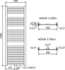 Mexen Hades Badheizkörper 1500 x 500 mm, 555 W, Gold - Produktbild-Vorschau 6